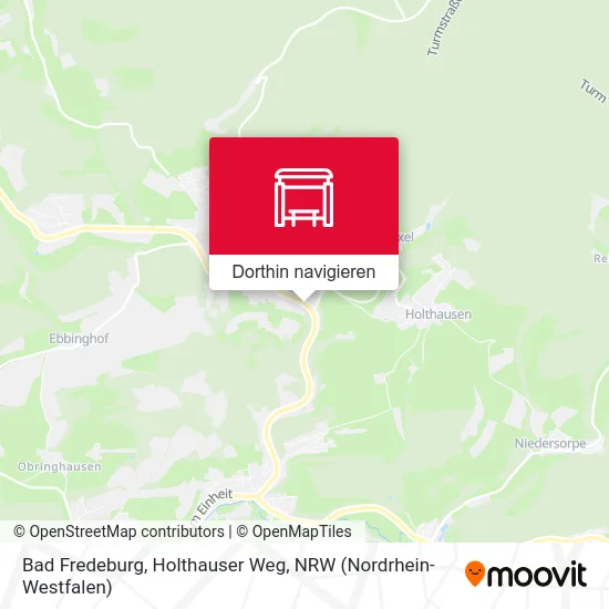 Bad Fredeburg, Holthauser Weg Karte