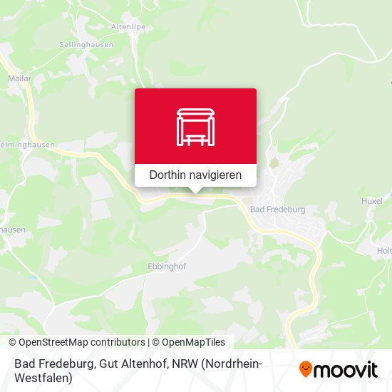 Bad Fredeburg, Gut Altenhof Karte