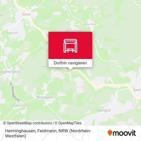 Heiminghausen, Feldmann Karte