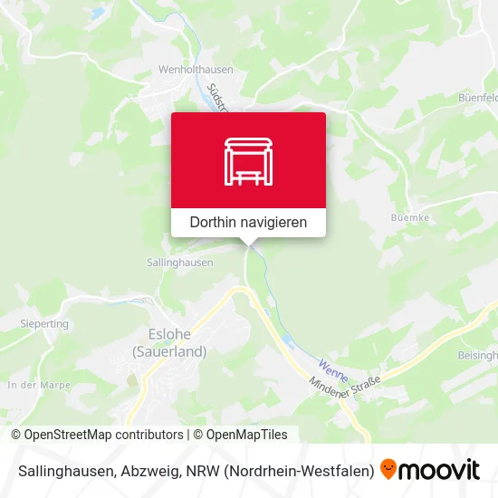 Sallinghausen, Abzweig Karte