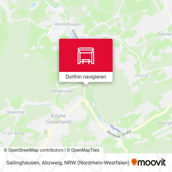 Sallinghausen, Abzweig Karte