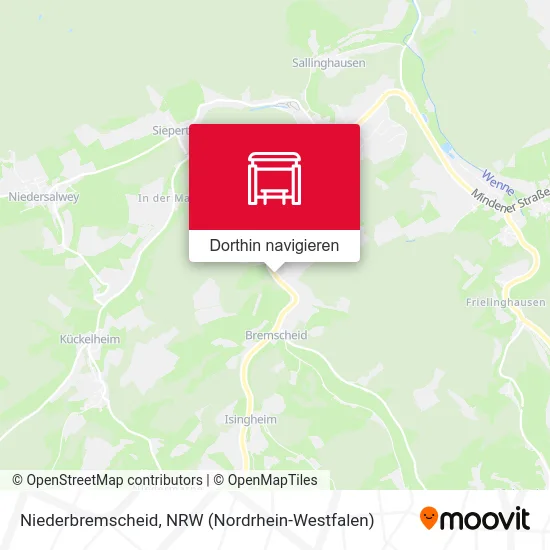 Niederbremscheid Karte