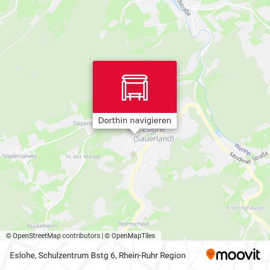 Eslohe, Schulzentrum Bstg 6 Karte