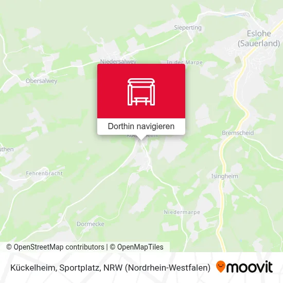 Kückelheim, Sportplatz Karte