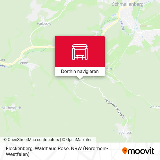 Fleckenberg, Waldhaus Rose Karte