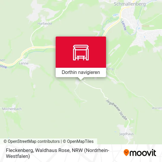 Fleckenberg, Waldhaus Rose Karte