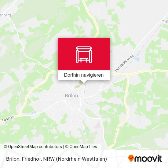 Brilon, Friedhof Karte