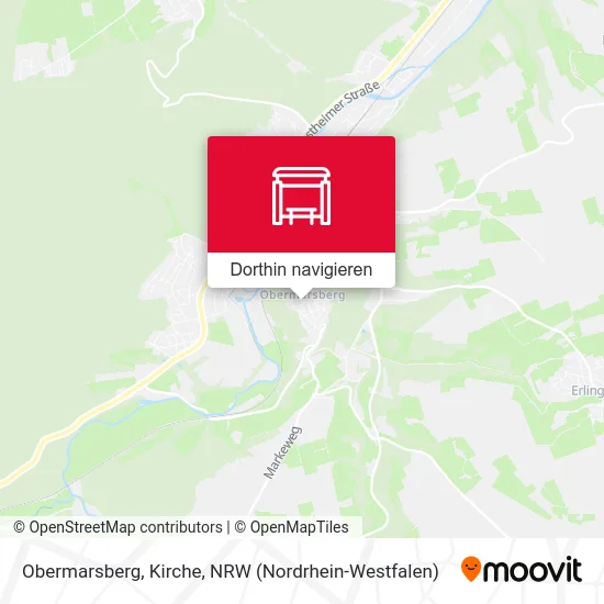 Obermarsberg, Kirche Karte