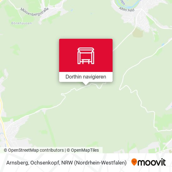 Arnsberg, Ochsenkopf Karte