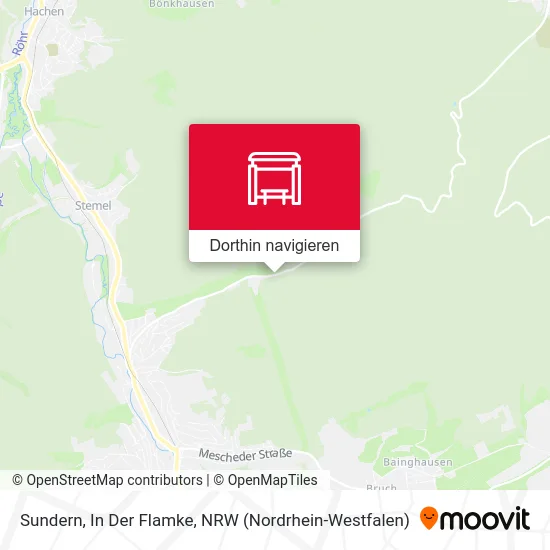 Sundern, In Der Flamke Karte