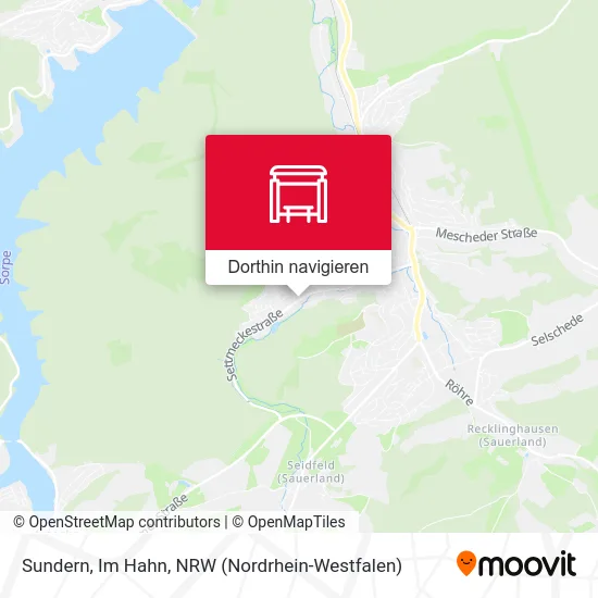 Sundern, Im Hahn Karte