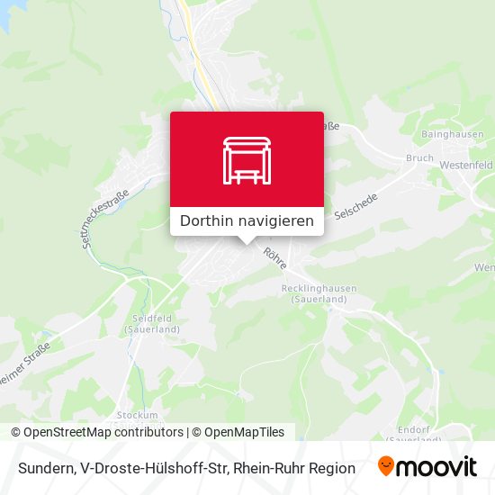 Sundern, V-Droste-Hülshoff-Str Karte