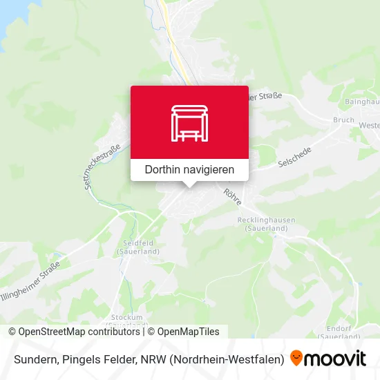 Sundern, Pingels Felder Karte