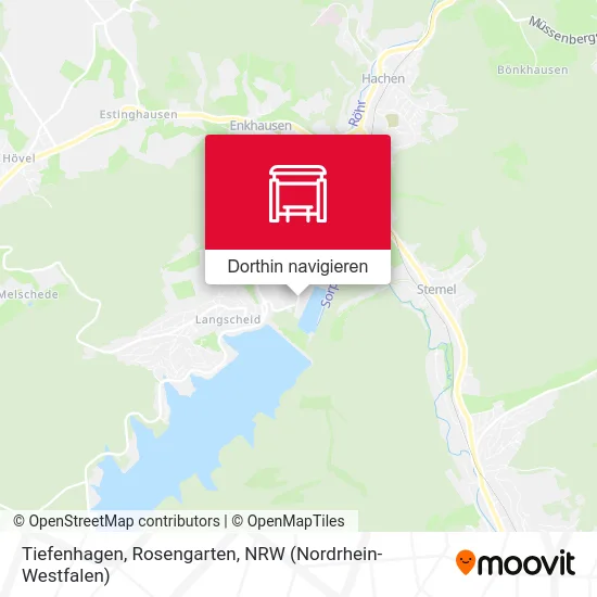 Tiefenhagen, Rosengarten Karte