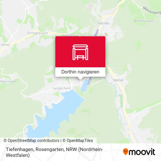 Tiefenhagen, Rosengarten Karte