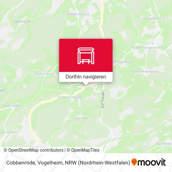 Cobbenrode, Vogelheim Karte