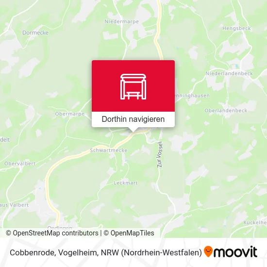 Cobbenrode, Vogelheim Karte