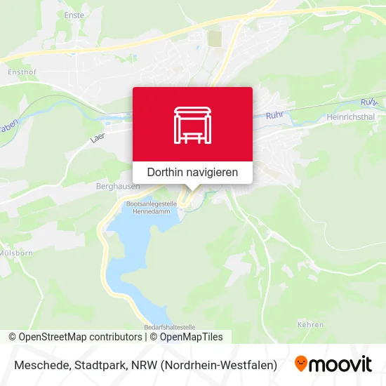 Meschede, Stadtpark Karte