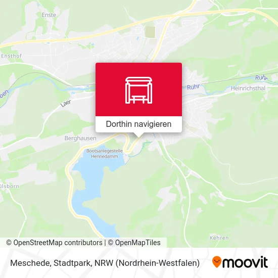 Meschede, Stadtpark Karte