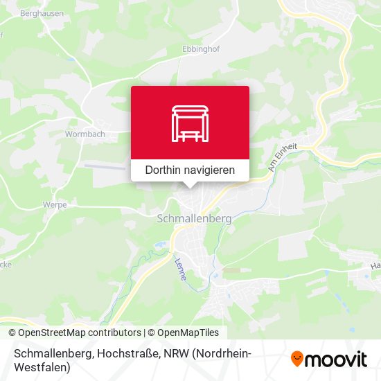 Schmallenberg, Hochstraße Karte