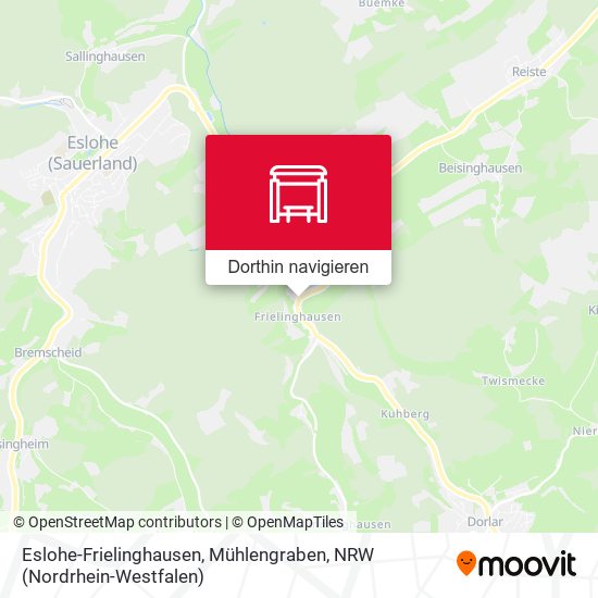 Eslohe-Frielinghausen, Mühlengraben Karte