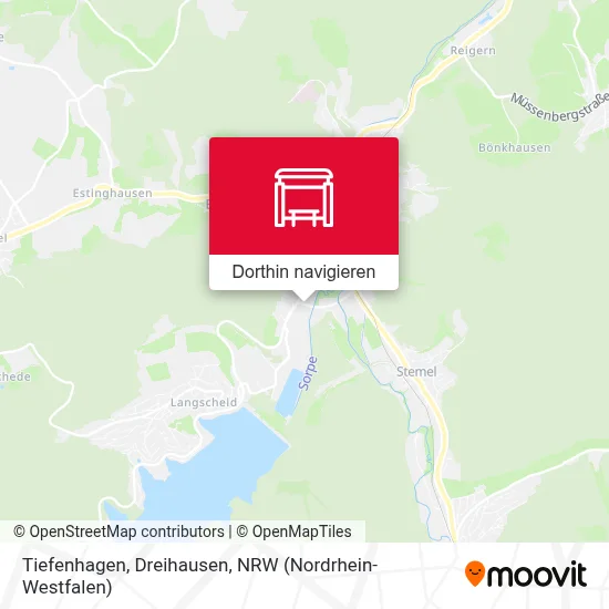 Tiefenhagen, Dreihausen Karte