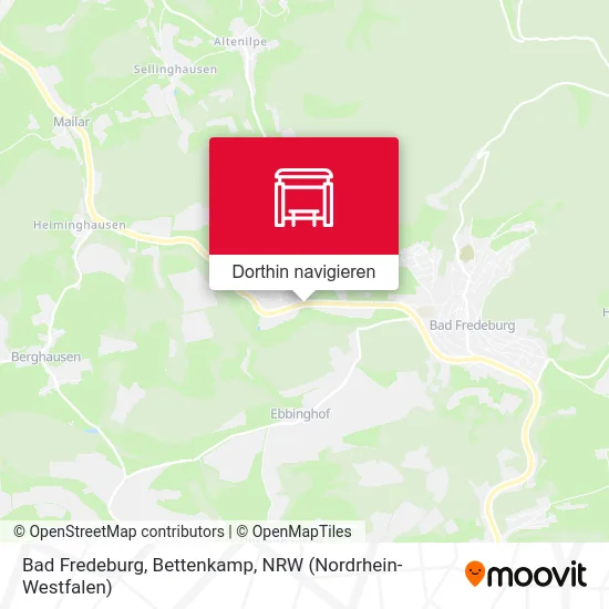 Bad Fredeburg, Bettenkamp Karte