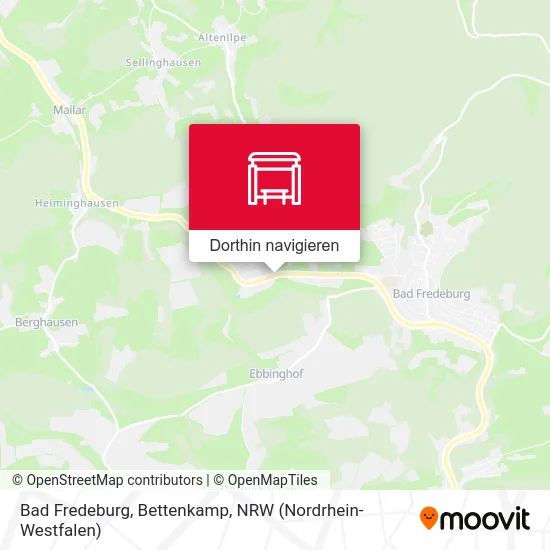 Bad Fredeburg, Bettenkamp Karte