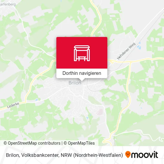 Brilon, Volksbankcenter Karte