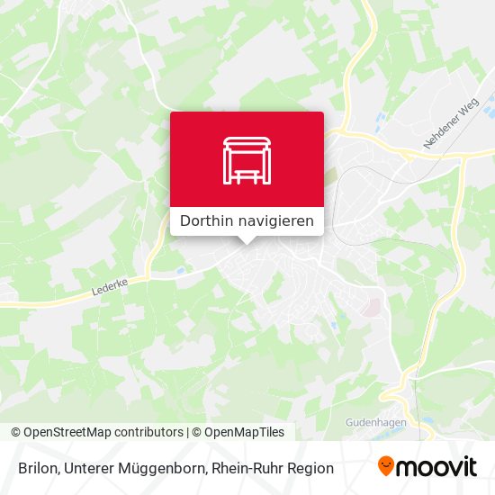 Brilon, Unterer Müggenborn Karte