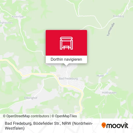 Bad Fredeburg, Bödefelder Str. Karte