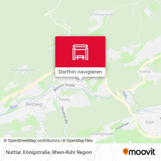 Nuttlar, Königstraße Karte
