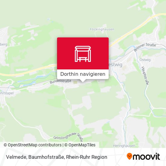 Velmede, Baumhofstraße Karte