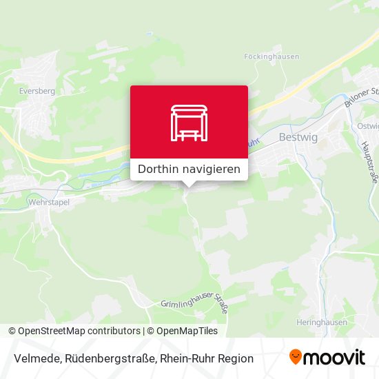 Velmede, Rüdenbergstraße Karte