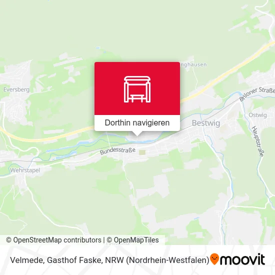 Velmede, Gasthof Faske Karte