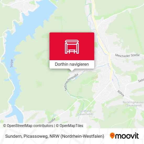 Sundern, Picassoweg Karte