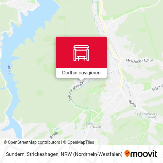 Sundern, Strickeshagen Karte