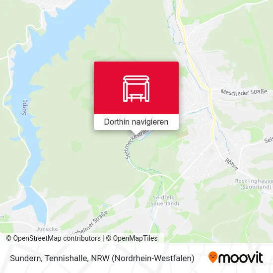 Sundern, Tennishalle Karte