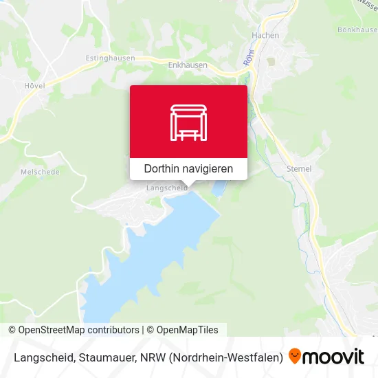 Langscheid, Staumauer Karte