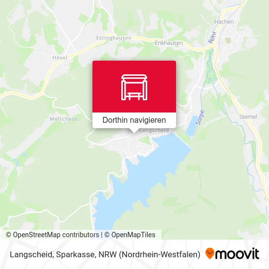 Langscheid, Sparkasse Karte