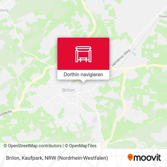 Brilon, Kaufpark Karte