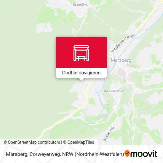 Marsberg, Corweyerweg Karte