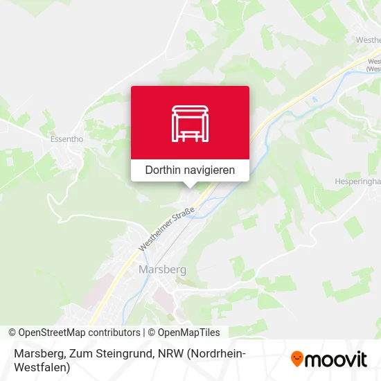 Marsberg, Zum Steingrund Karte