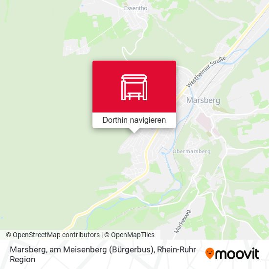 Marsberg, am Meisenberg (Bürgerbus) Karte