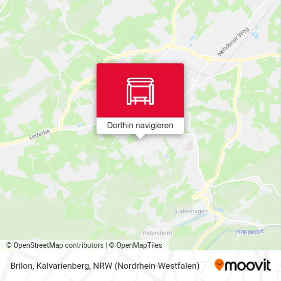 Brilon, Kalvarienberg Karte