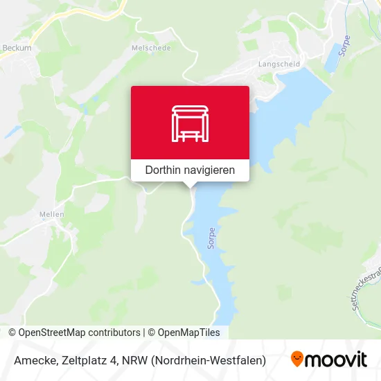 Amecke, Zeltplatz 4 Karte