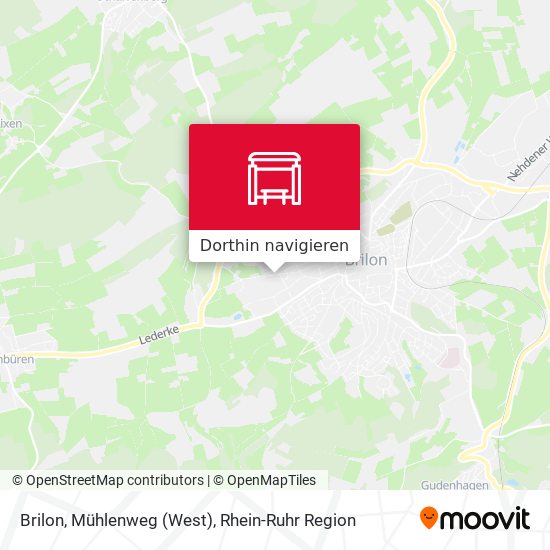 Brilon, Mühlenweg (West) Karte