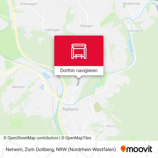 Neheim, Zum Dollberg Karte