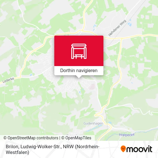 Brilon, Ludwig-Wolker-Str. Karte