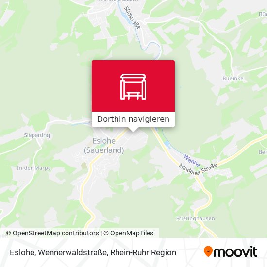 Eslohe, Wennerwaldstraße Karte